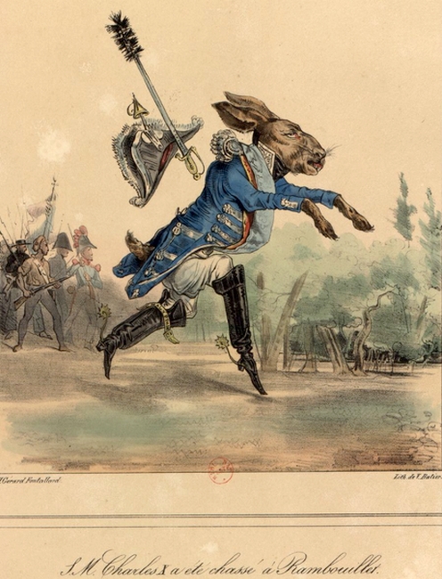 Charles X a été chassé à Rambouillet - 17 août 1830 - Estampes - BnF